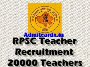 Rajasthan Teacher Recruitment 2015