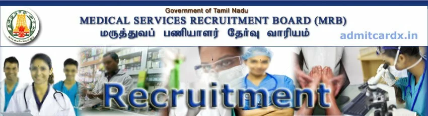 TN MRB Recruitment 2017